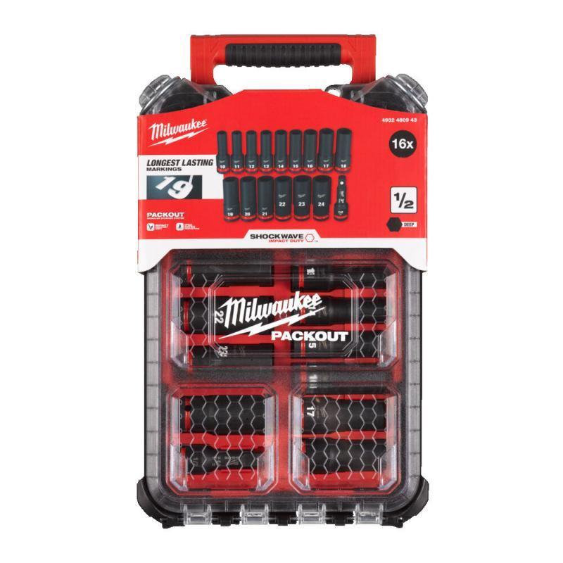 Picture of Milwaukee 1/2" 16pcs Socket set with Packout